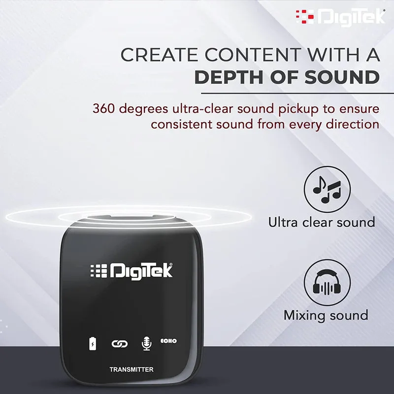 Digitek Wireless Microphone System with ANC Noise Reduction (DWM 101 PRO) view 3